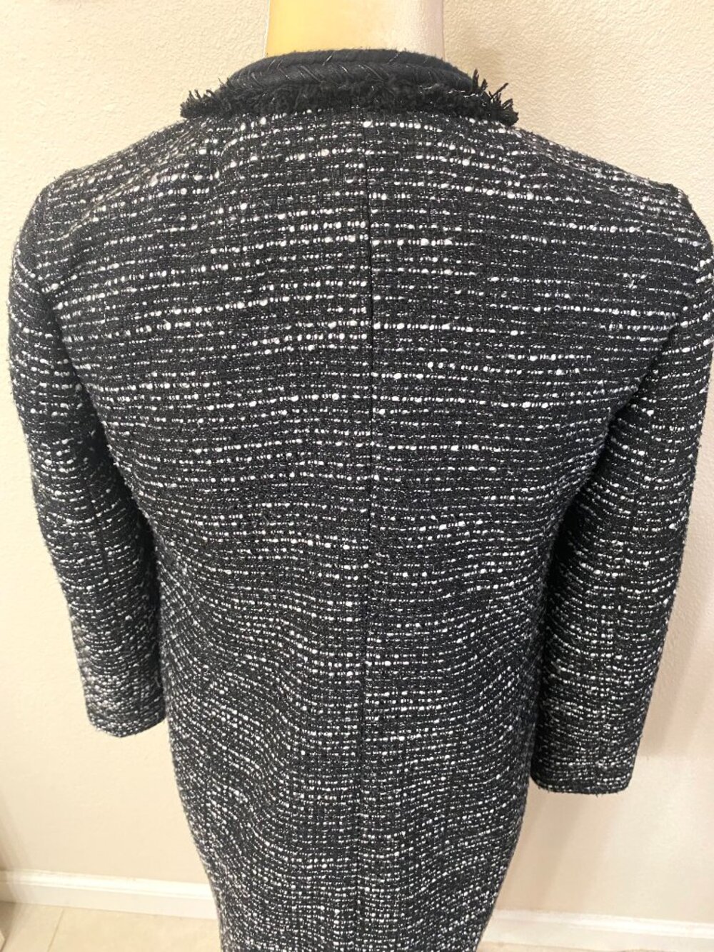J. Crew Tweed Braided Trim Lady Coat 0 - Picture 6 of 14